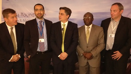 (L-r): Noel Kirkaloy, head, Asia, Middle East & Africa (AMEA), Bassim Bennani, head, Marketing and Communication, Africa, Bernard Najm, vice president and head of Middle East and Africa, Nokia Networks, Dr. Sam Nwosu, country director and David Gaul, head of Central East & West Africa (CEWA), Nokia Networks, during ‘Connect Nigeria: Exploring ICT Potential for Growth’ telecom conference in Lagos on Tuesday.